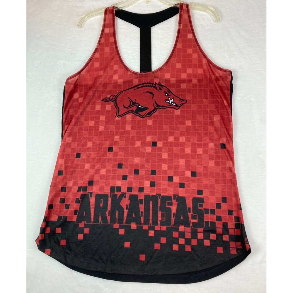 Arkansas Razorback Football Concepts Sport Tank Top Womens Size XL Maroon Active